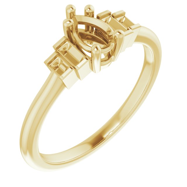 Accented Engagement Ring