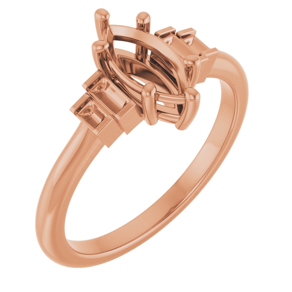 Accented Engagement Ring