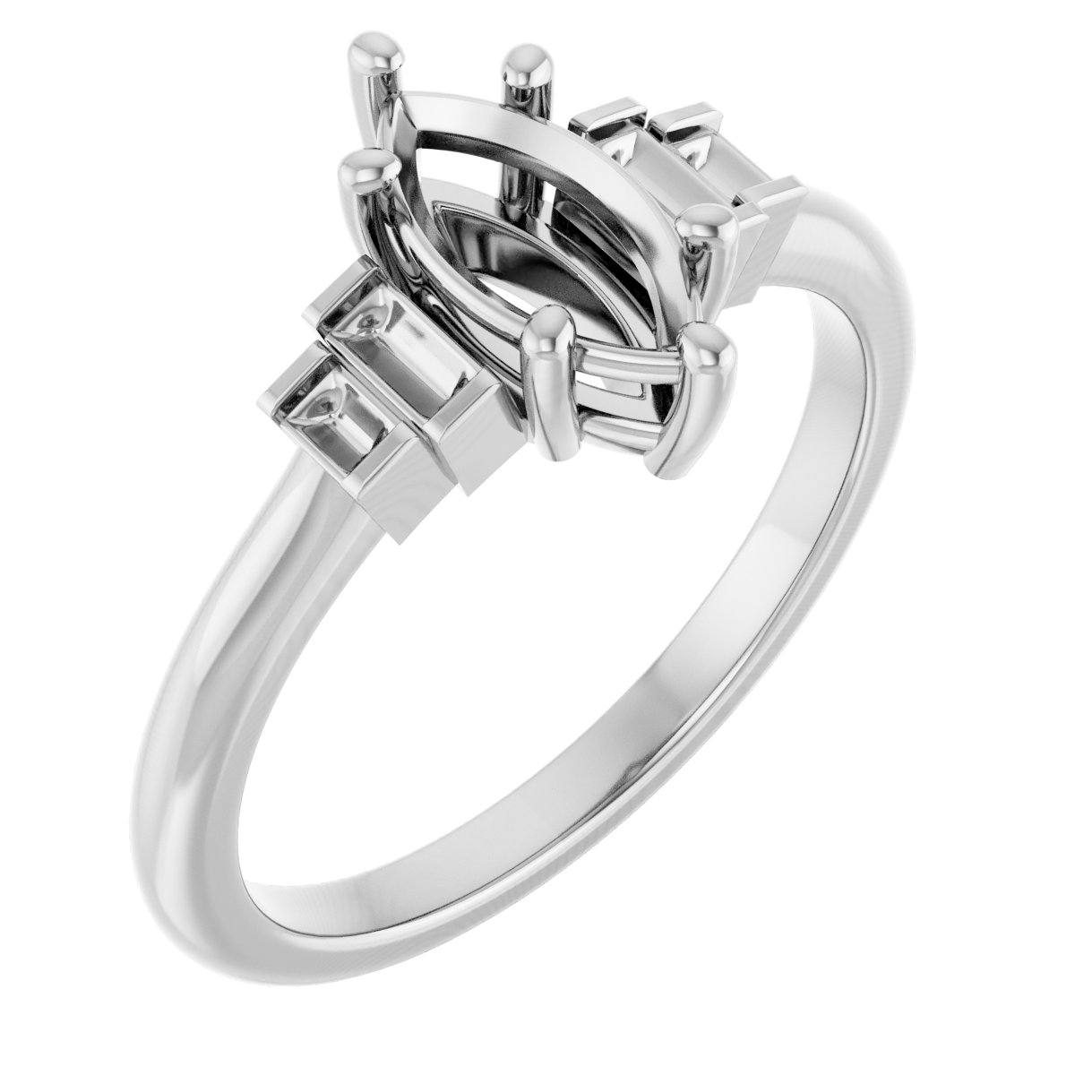Accented Engagement Ring