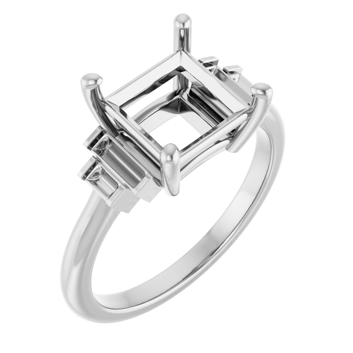 Accented Engagement Ring