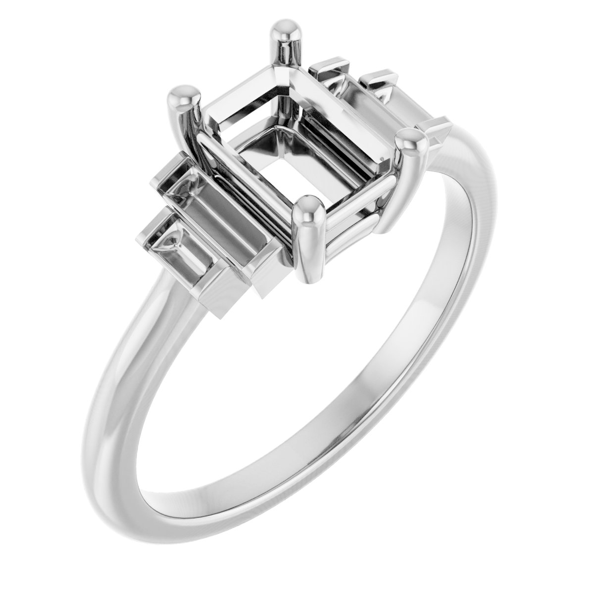 Accented Engagement Ring