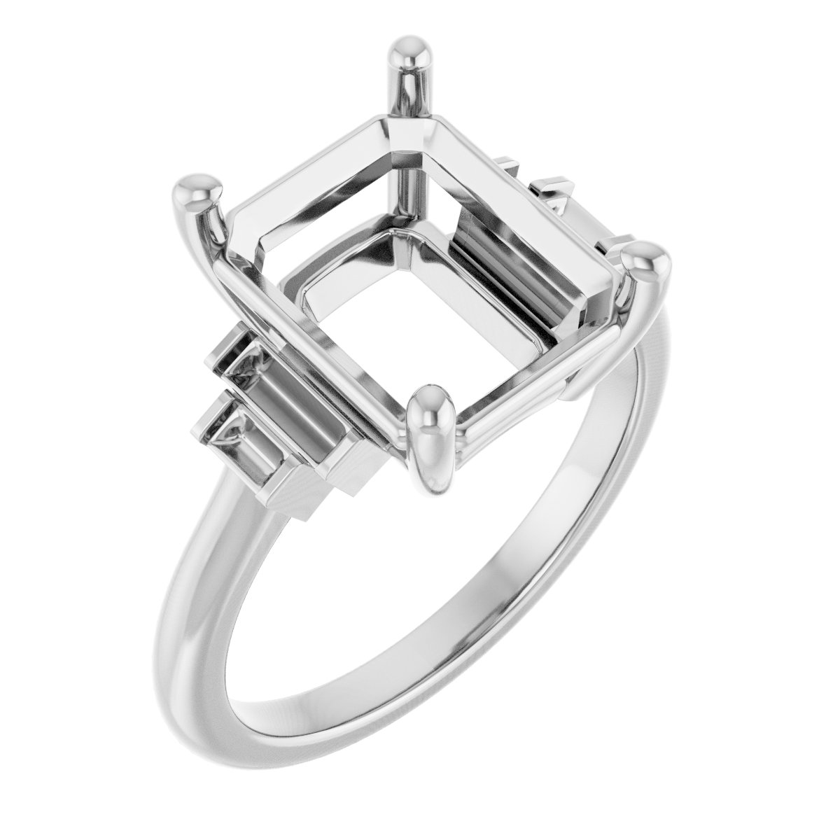 Accented Engagement Ring