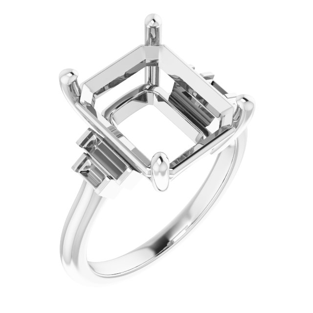 Accented Engagement Ring
