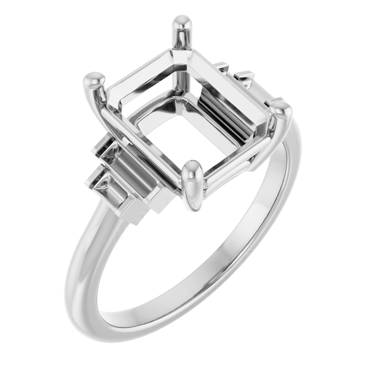 Accented Engagement Ring