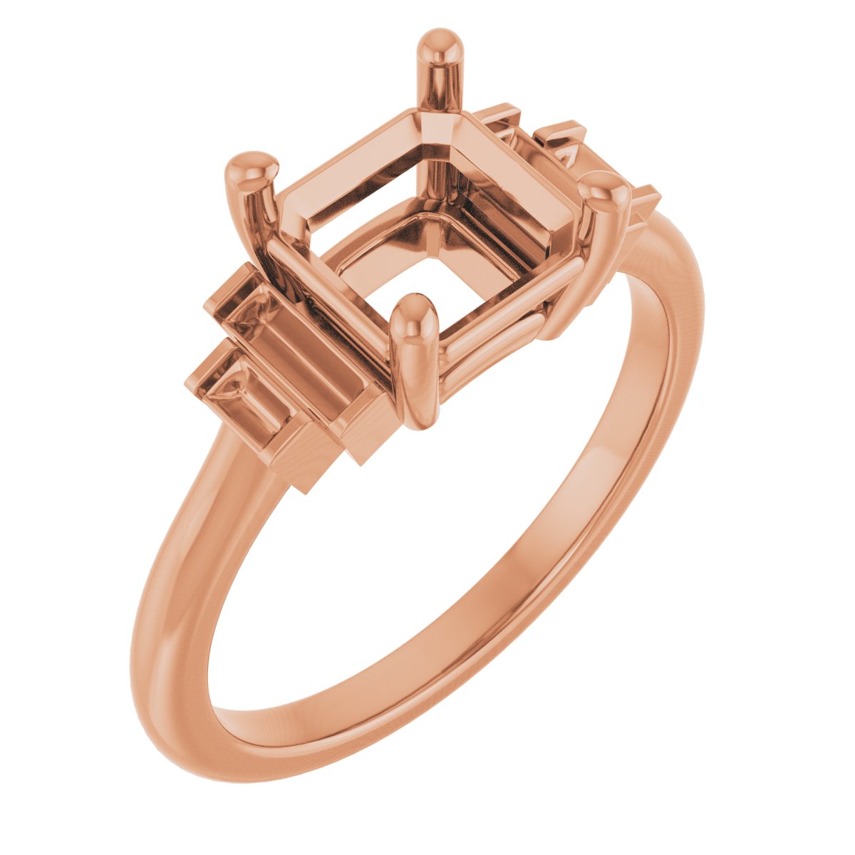Accented Engagement Ring