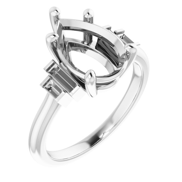Accented Engagement Ring