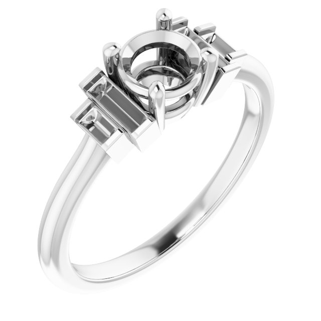 Accented Engagement Ring