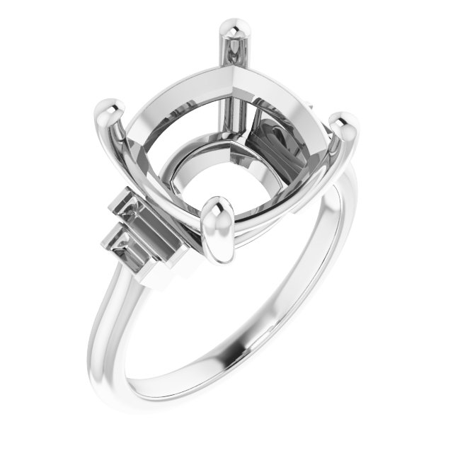 Accented Engagement Ring