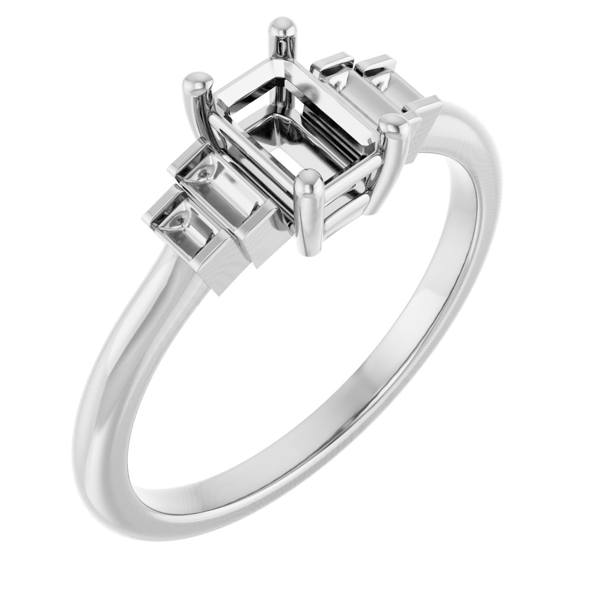 Accented Engagement Ring