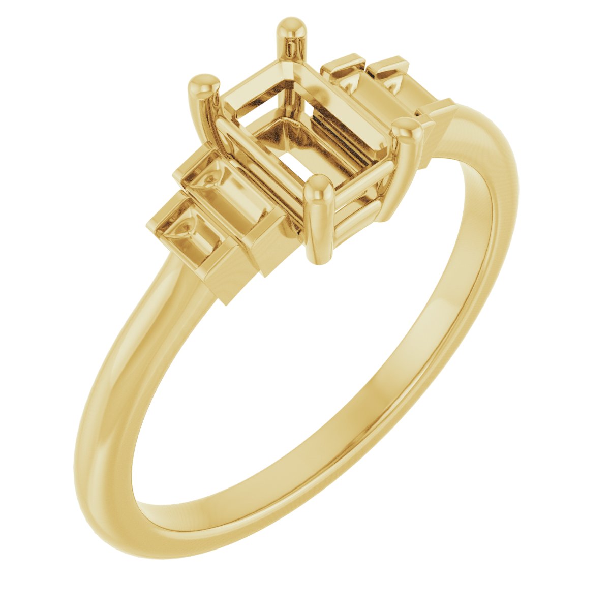 Accented Engagement Ring