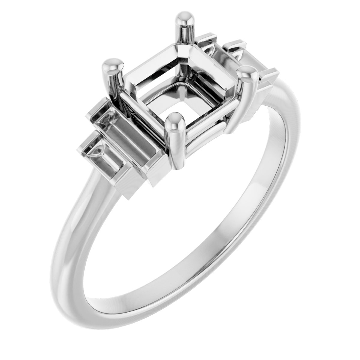 Accented Engagement Ring