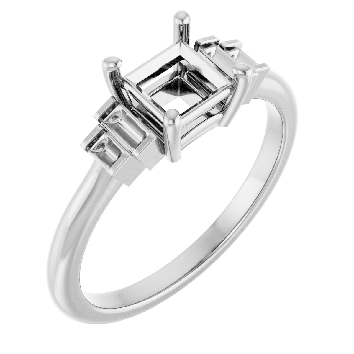 Accented Engagement Ring