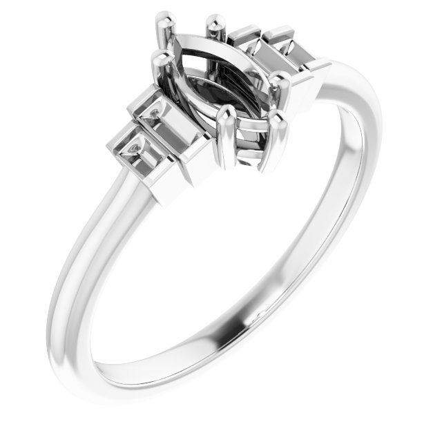 Accented Engagement Ring