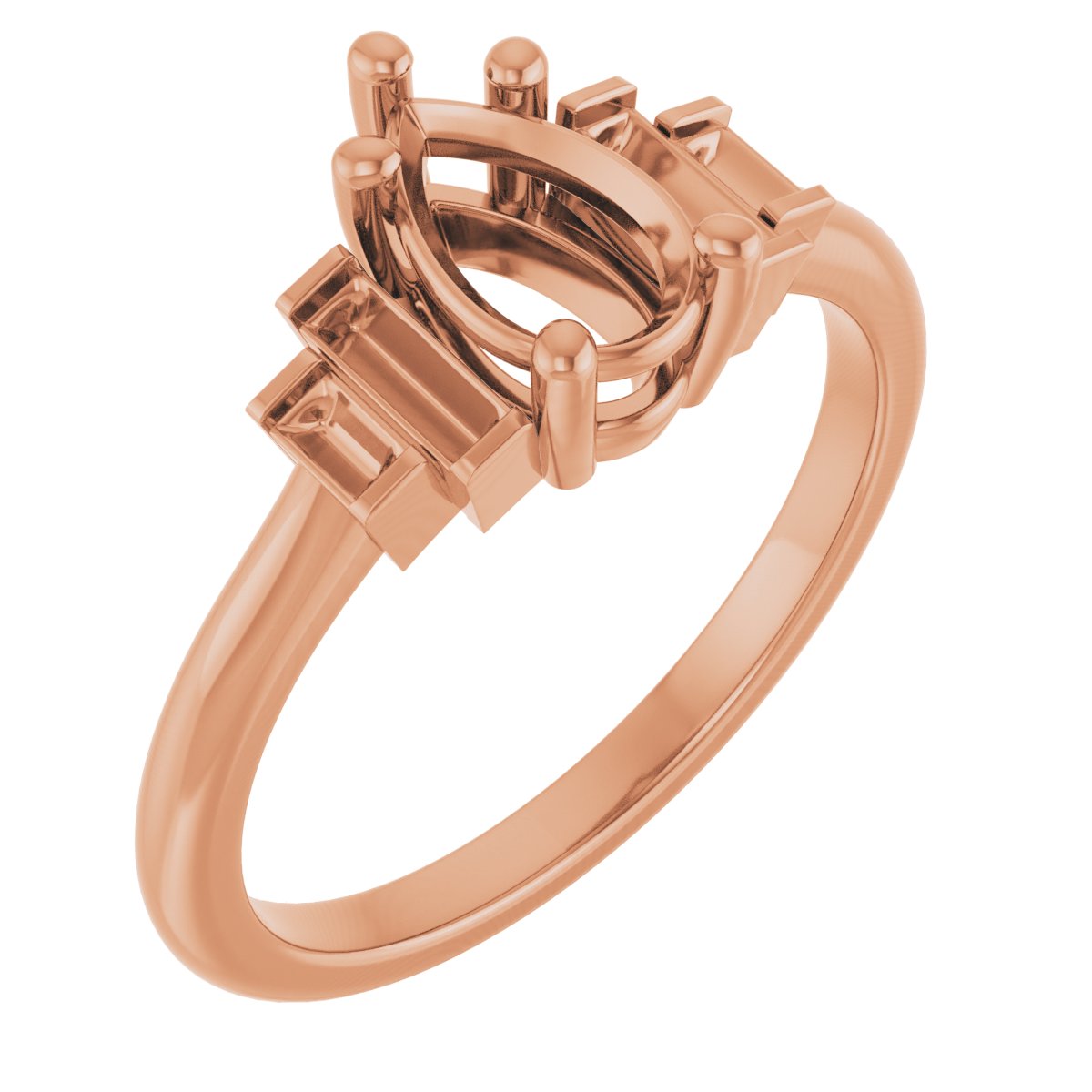 Accented Engagement Ring