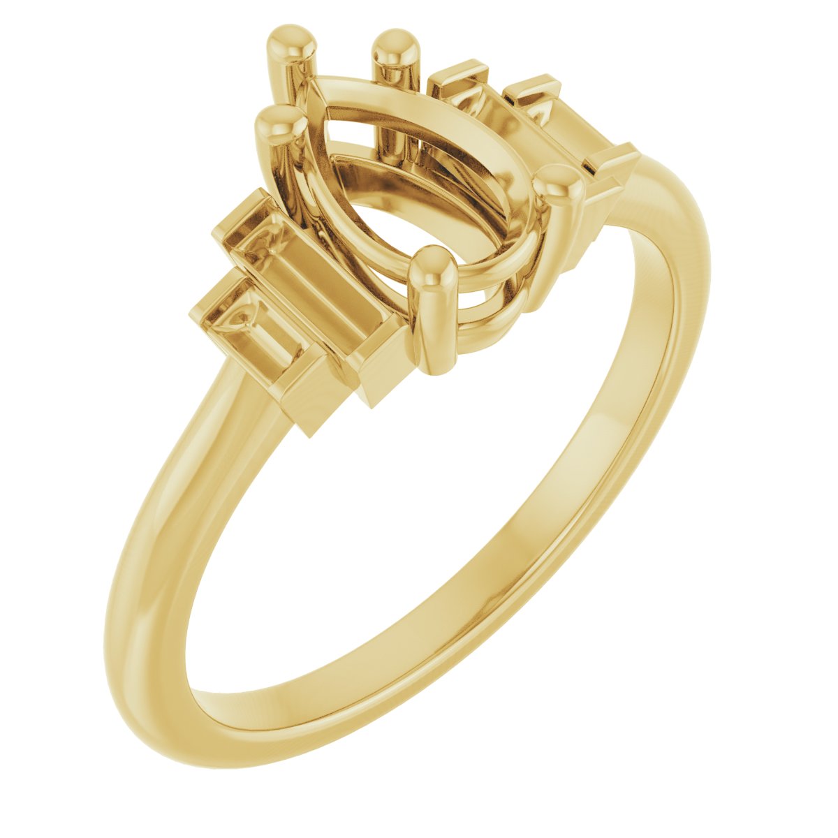 Accented Engagement Ring