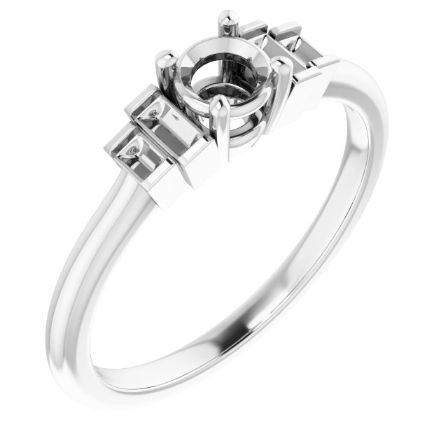 Accented Engagement Ring