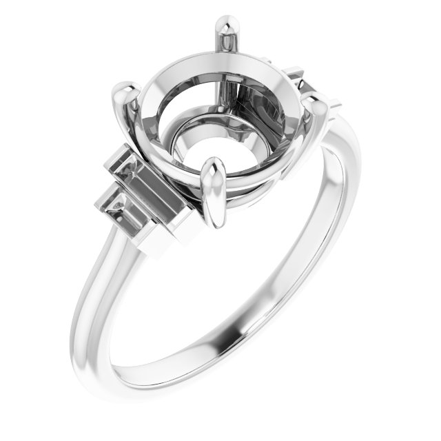 Accented Engagement Ring