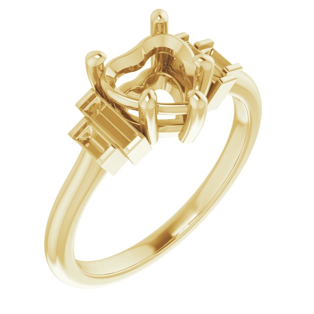 Accented Engagement Ring