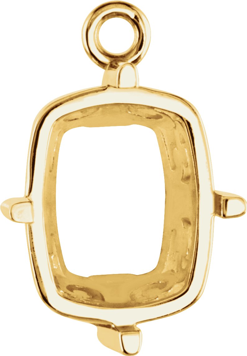Cushion 4-Prong Basket Dangle