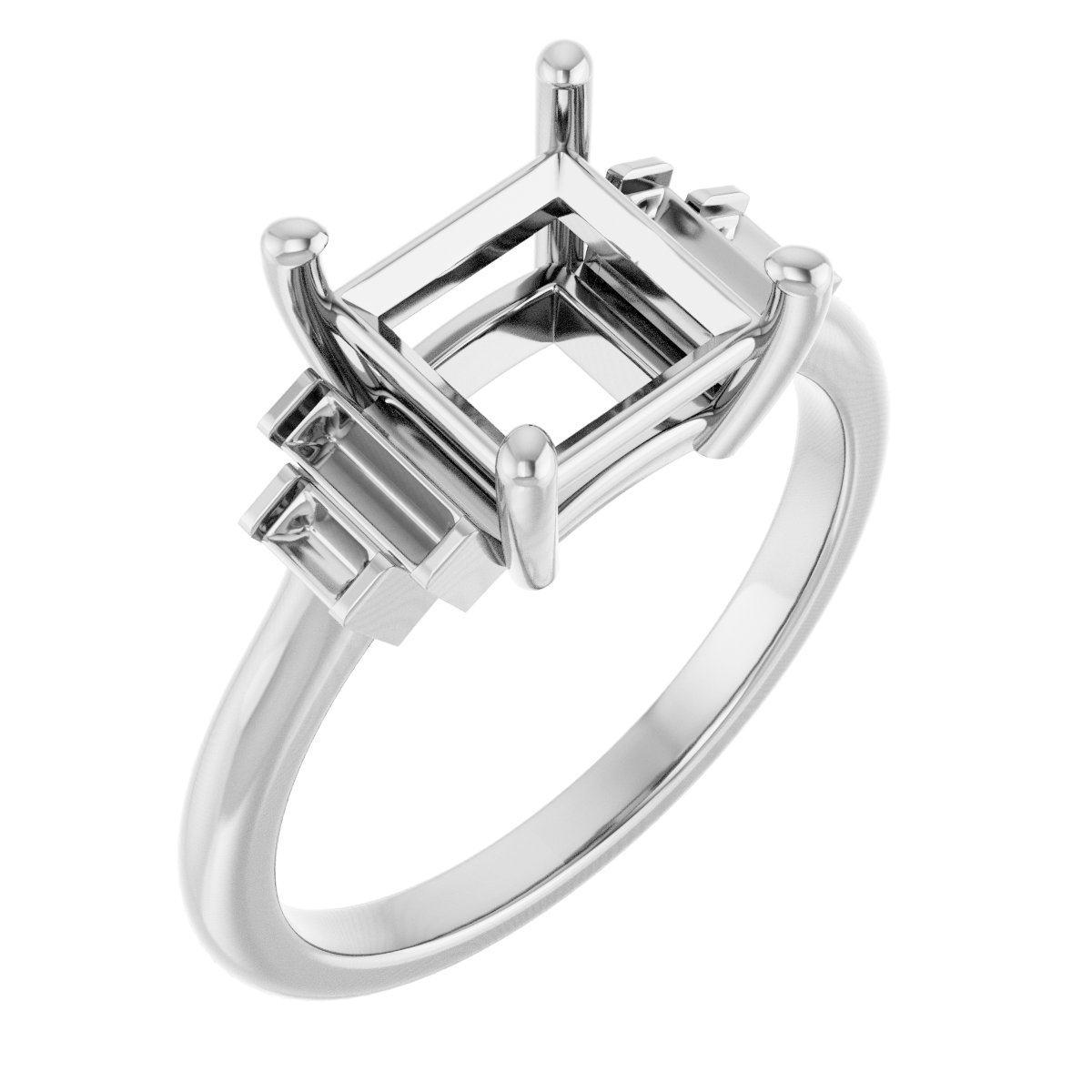 Accented Engagement Ring
