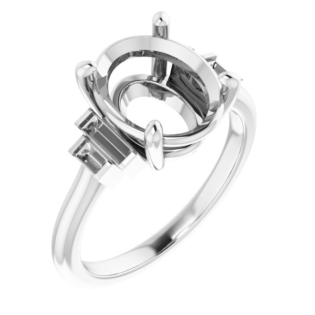 Accented Engagement Ring