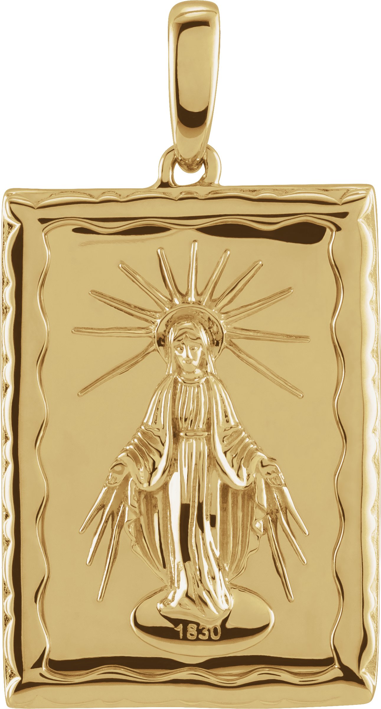 14K Yellow Miraculous Medal