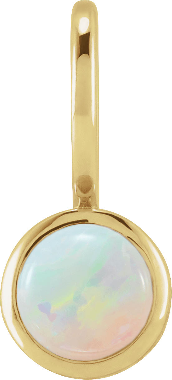 white opal charm