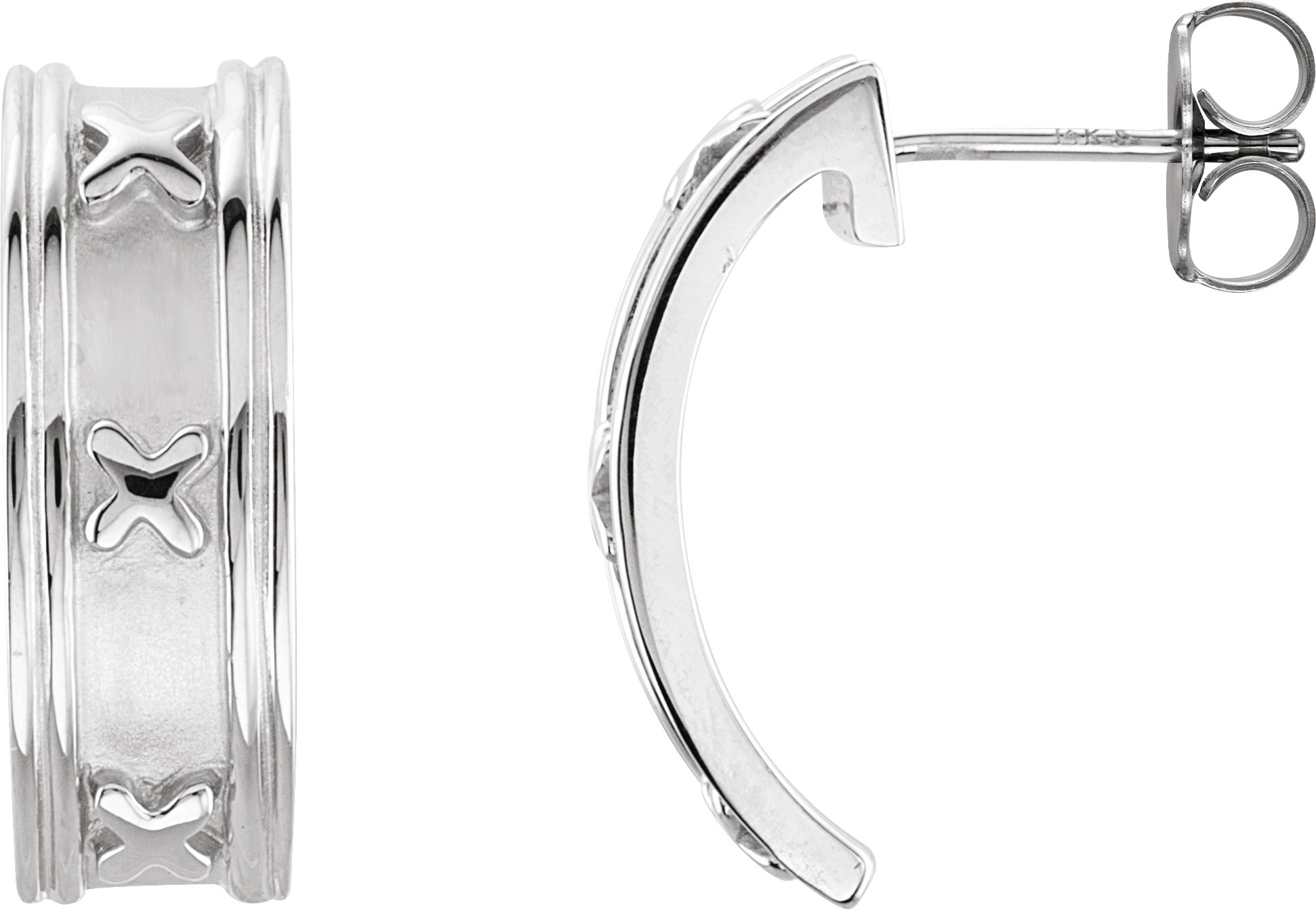 J-Hoop Earrings