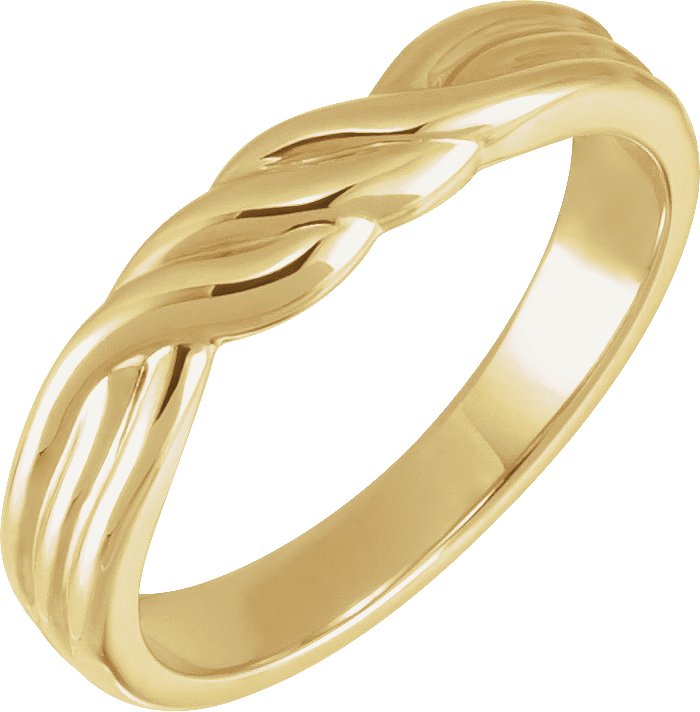 Twisted Band – 14K Yellow Gold