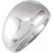 Sterling Silver 12 mm Dome Ring