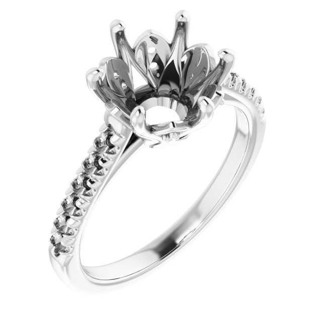 Accented Engagement Ring