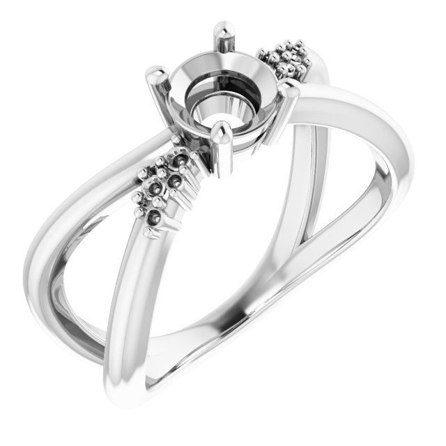Accented Criss-Cross Ring