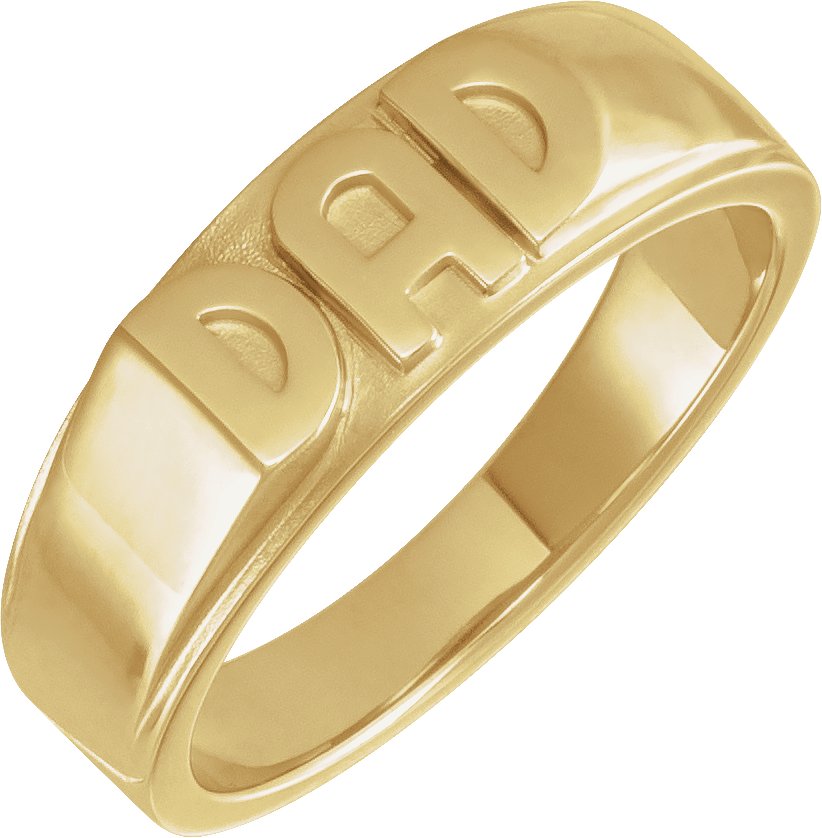 14K Yellow Dad Ring Ref 19575967