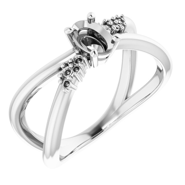 Accented Criss-Cross Ring