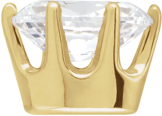 Oval 6-Prong Low Solid Base Setting