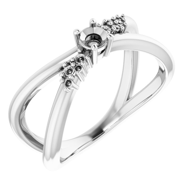 Accented Criss-Cross Ring