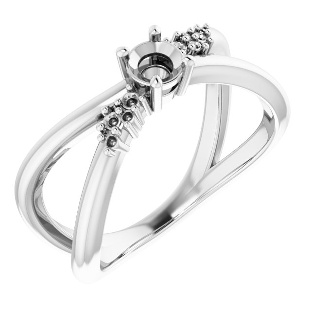 Accented Criss-Cross Ring
