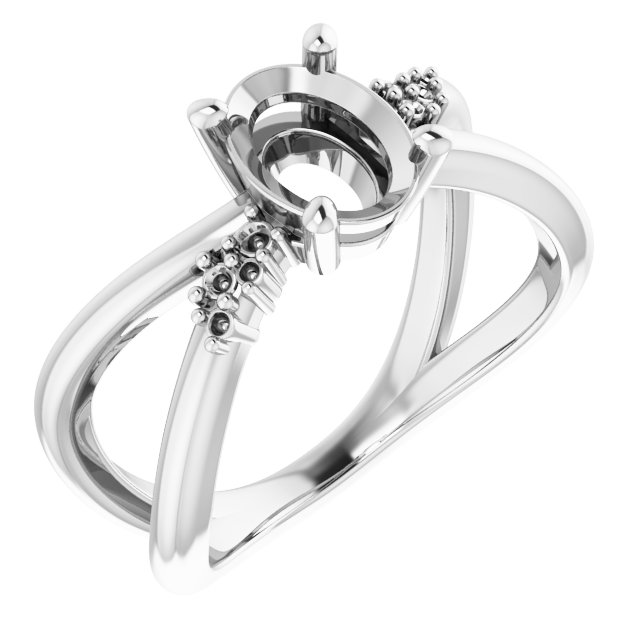 Accented Criss-Cross Ring
