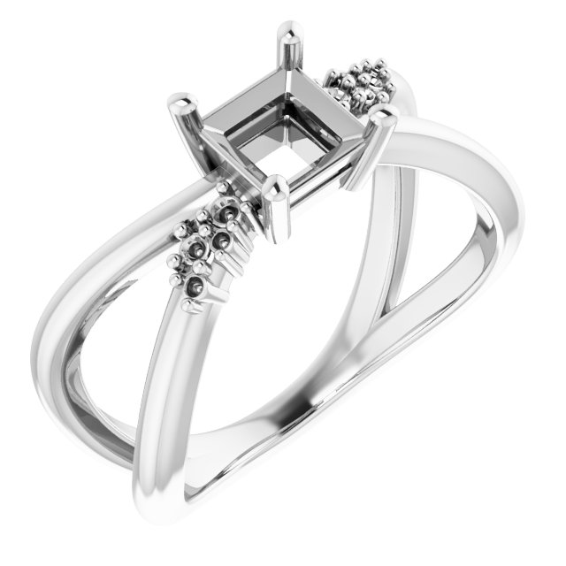 Accented Criss-Cross Ring