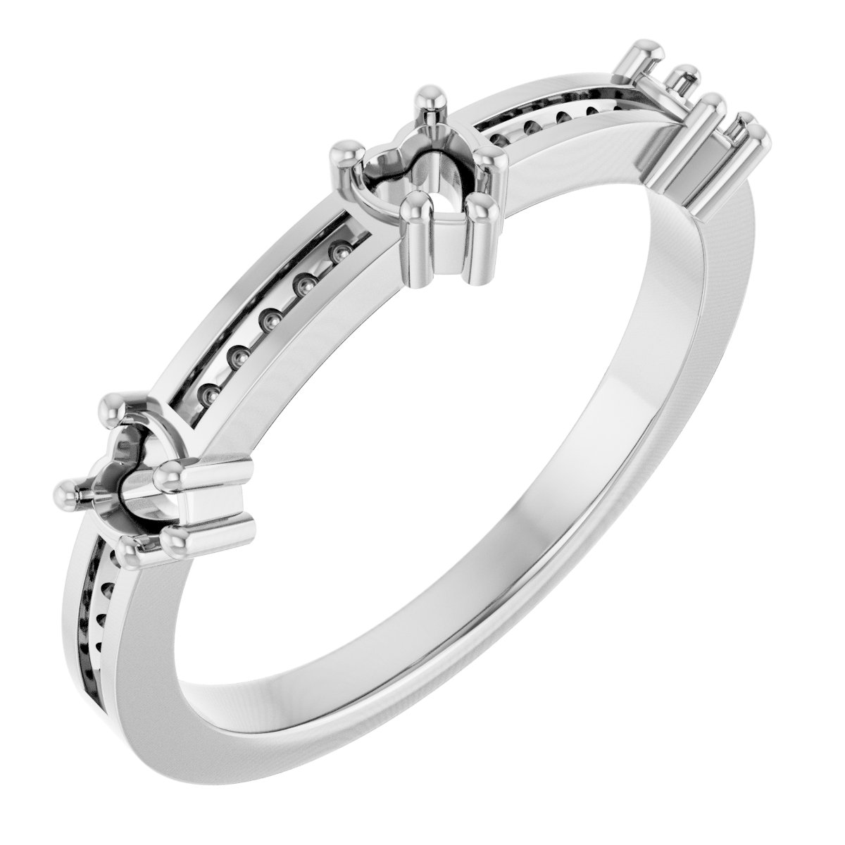 Three-Stone Anniversary Band