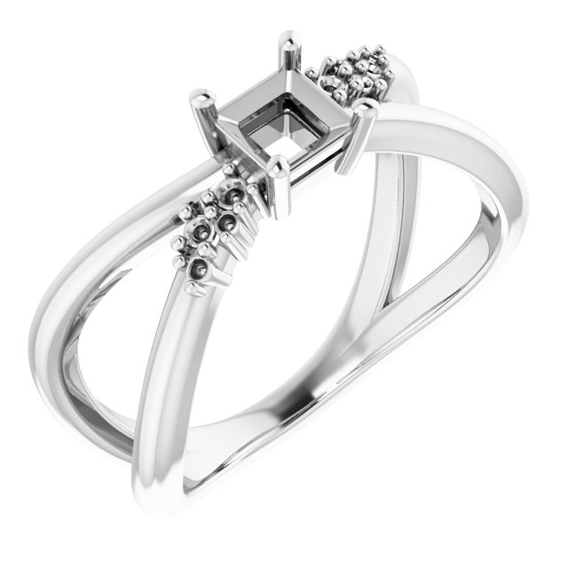 Accented Criss-Cross Ring