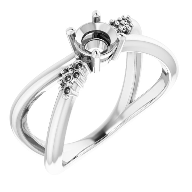 Accented Criss-Cross Ring