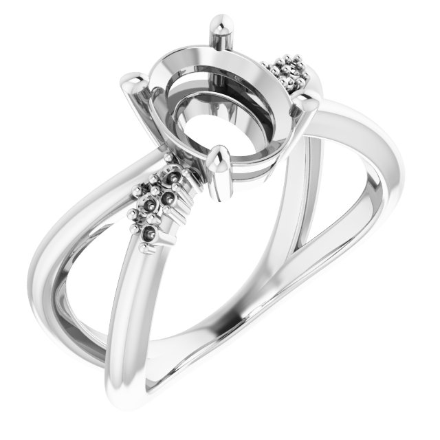 Accented Criss-Cross Ring