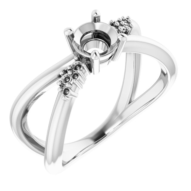 Accented Criss-Cross Ring