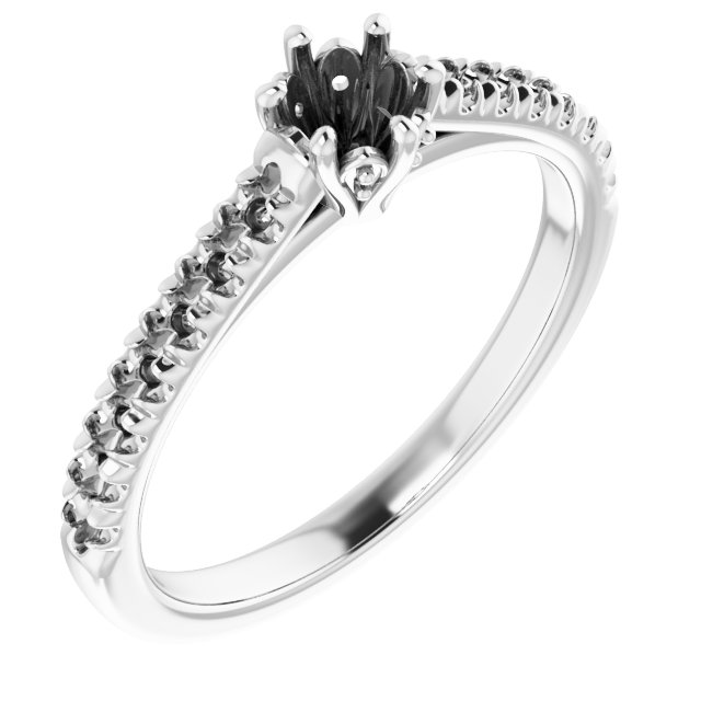 Accented Engagement Ring