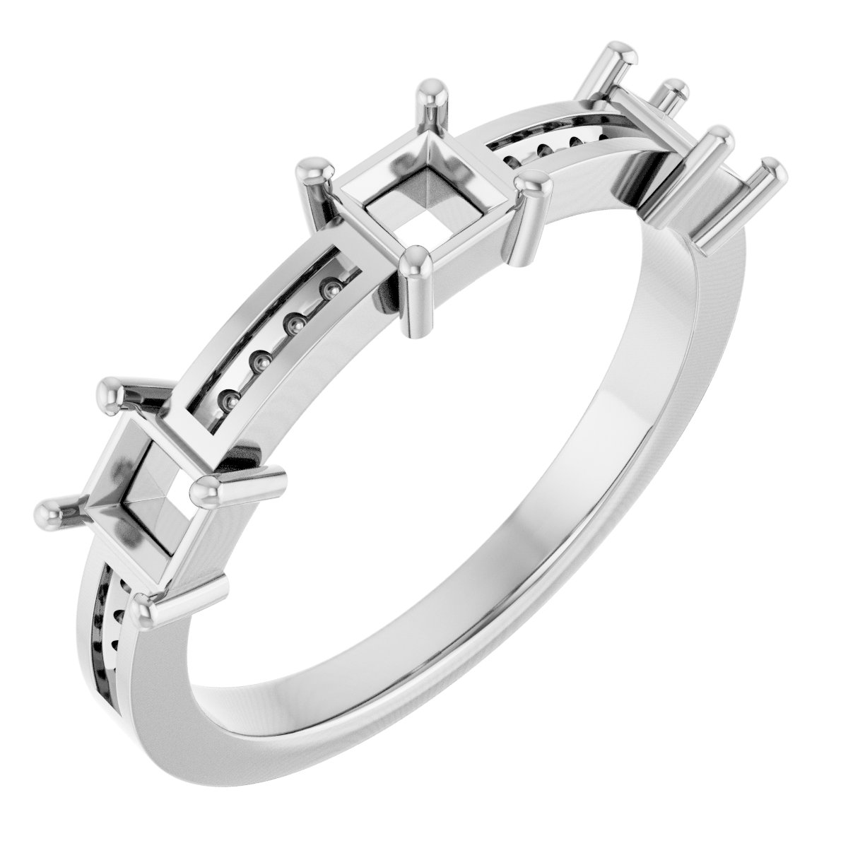 Three-Stone Anniversary Band