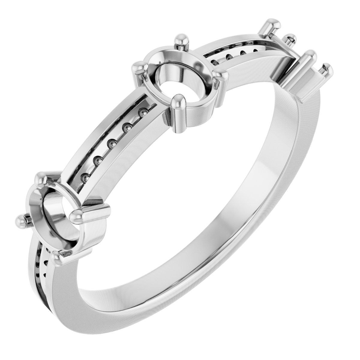 Three-Stone Anniversary Band