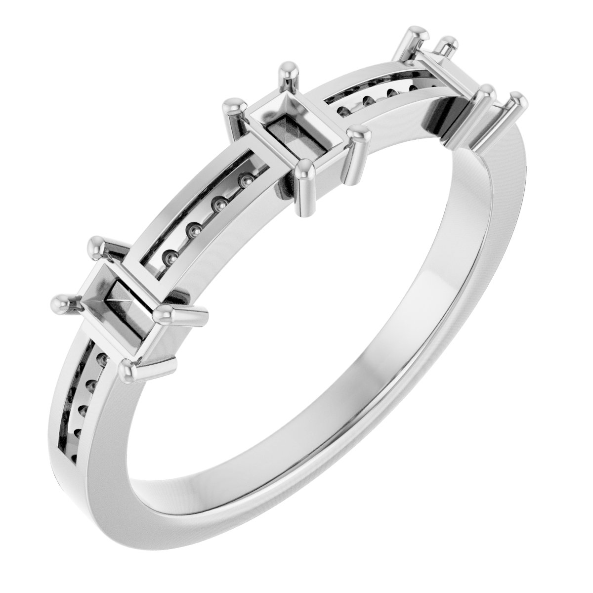 Three-Stone Anniversary Band