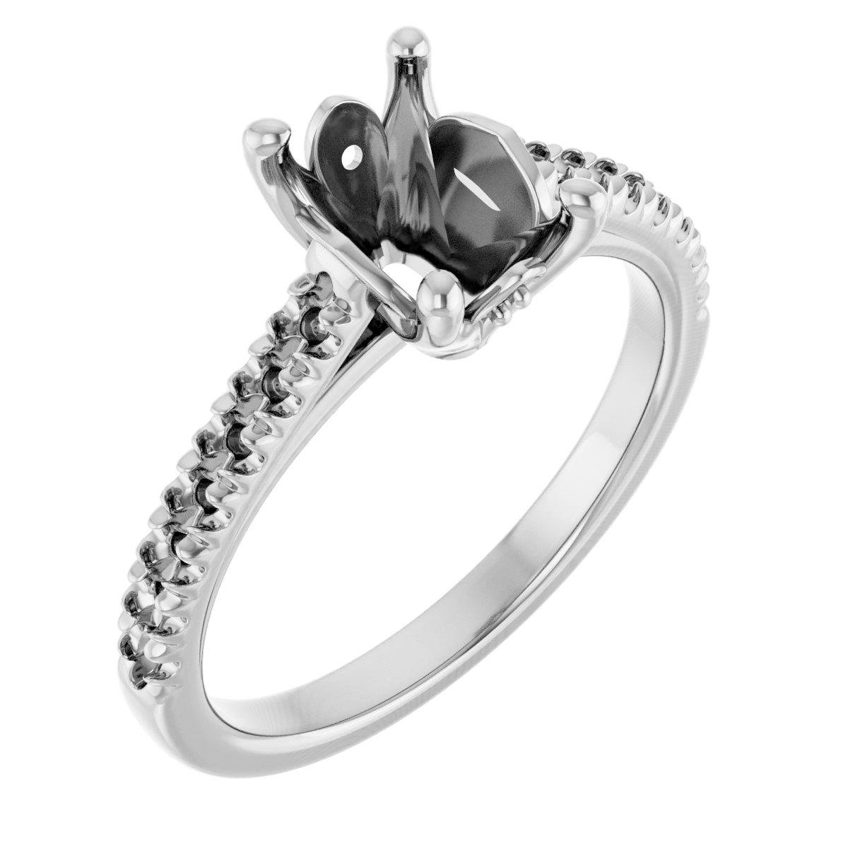 Accented Engagement Ring