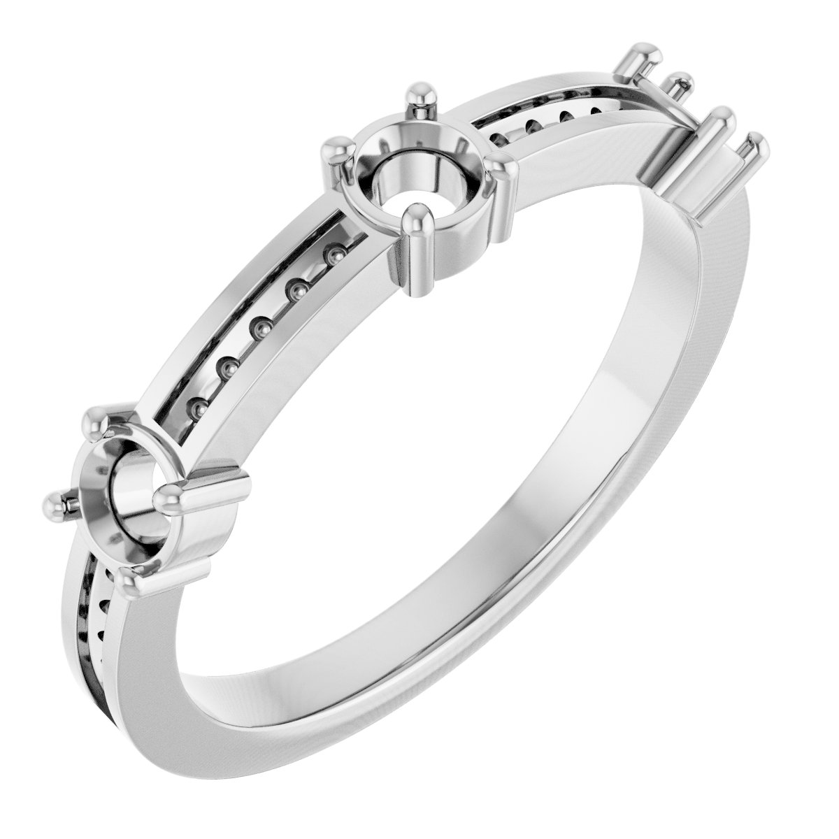 Three-Stone Anniversary Band